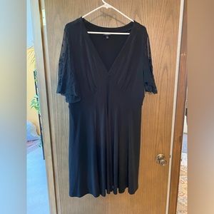 Torrid Lace Flutter Sleeve Fit and Flare A-Line Dress Size 1